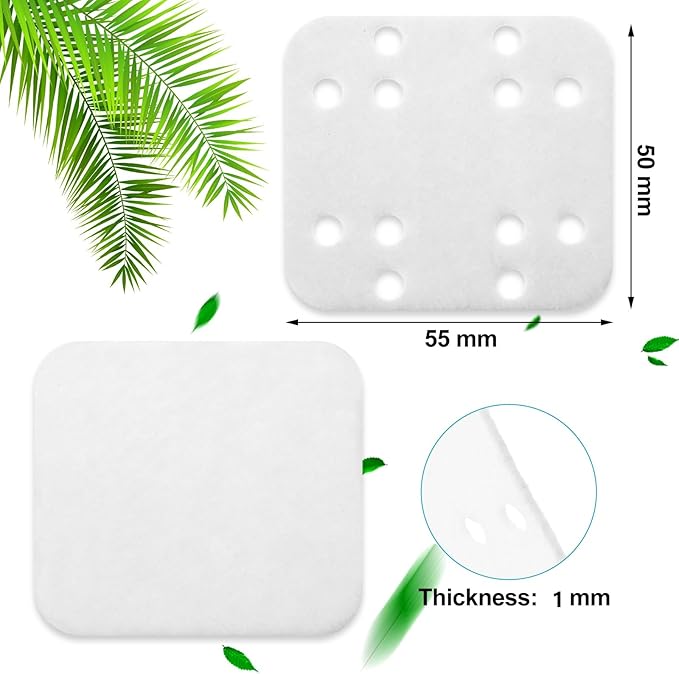 Breling Humidifier Filter Pads Mineral Absorption Pad Nylon Humidifier Descaling Pads for LEVOIT LV600HH Mineral Absorption Home Office Kitchenfilters(48 Pieces) - Image 2