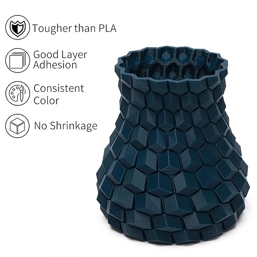 INLAND Micro Center PLA+ 3D Printing Filament 1.75mm - PLA Pro Dimensional Accuracy +/- 0.03 mm - 1kg Cardboard Spool (2.2 lbs) (1 Pack Green, 1.75mm) - Image 2