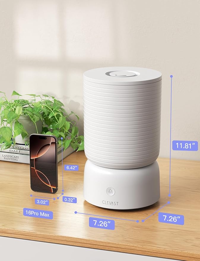 CLEVAST Smart Humidifiers for Bedroom - 1 Gal/4L Cool Mist Top Fill Humidifier with Essential Oil Diffuser, Quiet Operation for Baby Nursery, Home, Office, Room, Works with Alexa/Google Assistant - Image 8
