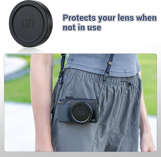 JJC Aluminum Lens Cap for Ricoh GR IV GRIV GR4 HDF Monochrome Digital Camera Accessories, Lens Protective Cover with Soft EVA Interior, Dustproof and Anti-Scratch Lens Protector for GR 4 - Image 3