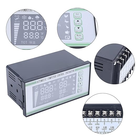 Xm-18S Egg Poultry Incubator System, 110V Automatic Egg Incubator Controller Thermostat Temperature Humidity Sensor - Image 2