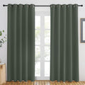 NICETOWN Blackout Curtain for Windows 84 inch Long - Window Treatment Thermal Curtain Solid Grommet Room Darkening Drape for Bedroom/Living Room (Dark Mallard, 1 Panel, W66 x L84) by NICETOWN