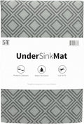 S&T INC. Under Sink Mat, Shelf Liner for Kitchen Cabinet Non-Adhesive, Water-Resistant Drawer or Cabinet Liner, 24 Inches x 48 Inches, Geo, 1 Pack by STINC