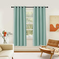 NICETOWN Room Darkening Curtain for Living Room - Energy Saving Thermal Insulated Grommet Room Darkening Curtain/Drape for Bedroom (1 Panel, 46 by 72, Aqua Blue) by NICETOWN
