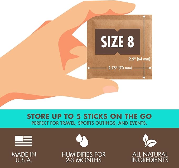 Boveda 72% RH 2-Way Humidity Control – Restores & Maintains Humidity – All in One Solution for Humidification- Patented Technology - Convenient & Versatile - 10 Count Resealable Bag - Image 4