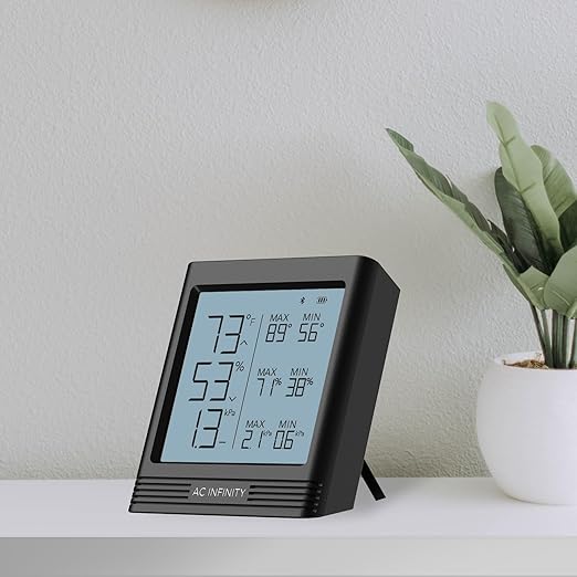AC Infinity Temperature Humidity VPD Smart Hygrometer B2 with LCD Display & Bluetooth App Monitor, Climate Gauge Thermometer for Basements, Guitar Rooms, Grow Tents and Greenhouses - Image 7