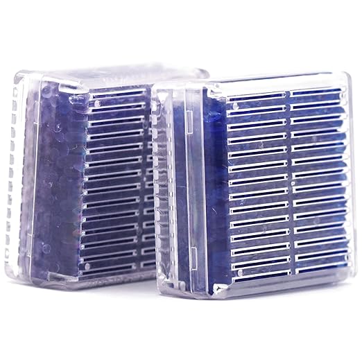 Silica Gel Canister, 45 Gram 10 Packs Hard Plastic Silica Gel Desiccant Canister (Blue to Pink), Reusable Gun Safe Dehumidifier Moisture Absorber with Nonwoven Zip Lock Storage Bags - Image 9