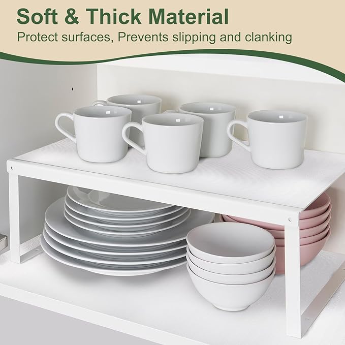 Shelf Liner and Cabinet Liner for Kitchen, Non-Slip Non-Adhesive Drawer Liners for Cabinets and Cupboard, Dresser, Shelves, Tool Box, Pantry, Thickened Easy Install, Strong Grip, 23.6in x 20FT, White - Image 8