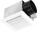 Bathroom Exhaust Fan 130 CFM 0.8 Sone, 6 Inch Duct, Quiet Energy Saving Ventilation Fan with Humidity sensors, Easy to Install, No Attic Access Ceiling Mounted, White, ETL Certified by Unknown