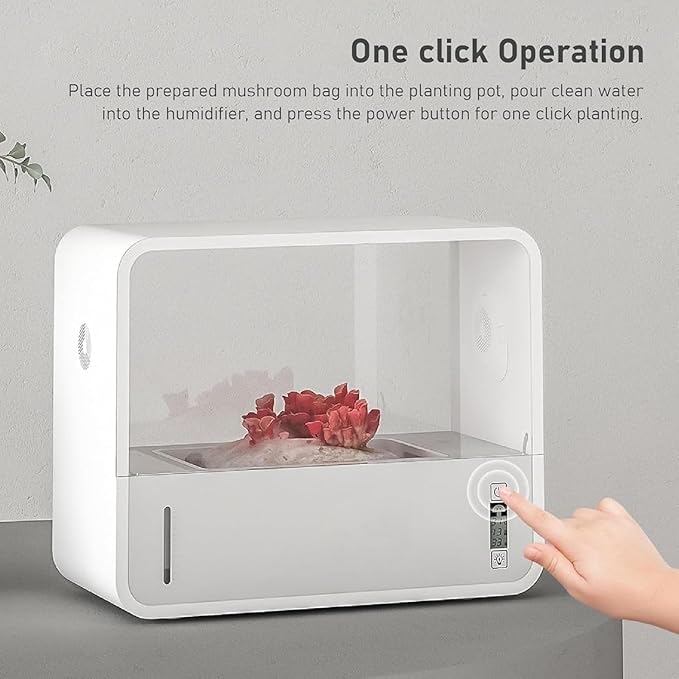 Mushroom Growing Tent, Intelligent Mushroom Growing Kit with Temperature & Humidity Display for Mushroom Lovers, Mycology Fume Hood Propagation Stations for Indoor Mushroom Growers - Image 3