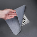 2 Pieces 6 x 6 Inch Silicone Tub Stopper Floor Drain Cover Sewer Anti-Odor Mat Deodorizing Drain Plugs for Kitchen,Bathroom and Laundry (Grey) by DIFENLUN