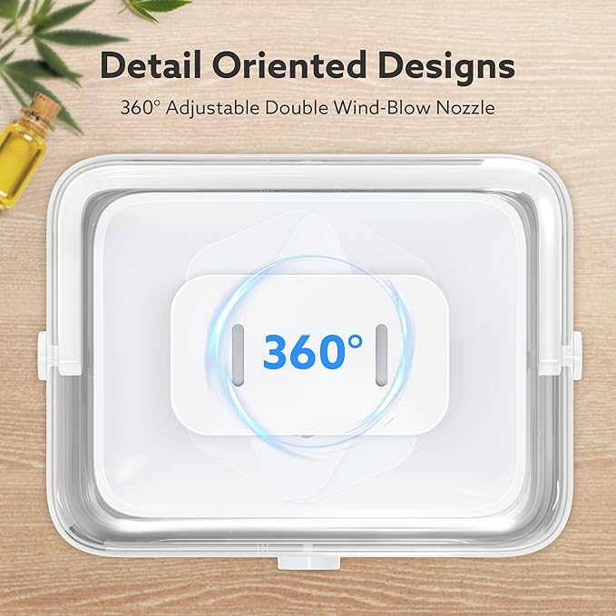 CHIVALZ Humidifiers for Bedroom Large Room Home, 6L Cool Mist Humidifier for Baby and Plant, Oil Diffuser, Top Fill Humidifier with Night Light, Quiet 23dB, Up to 26H, White 1Pack - Image 7