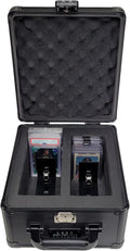 Vault Trading Card Storage Box - Lockable Sports Cards Hard Case with Spring-Loaded Pushers for Top Loaders & Graded Cards - 2 Row by CardTitan