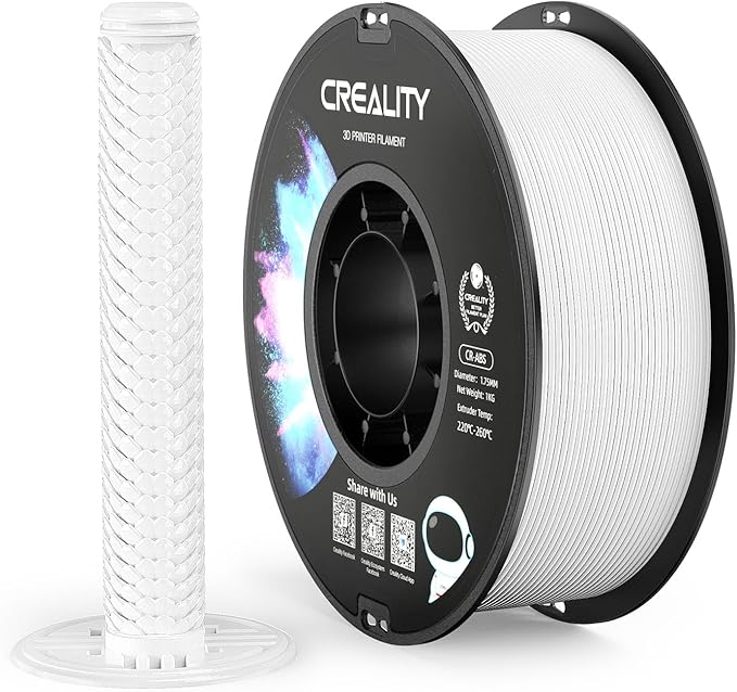 Creality ABS Filament 1.75mm, 3D Printer Filament, No-Tangling, Strong Bonding and Overhang Performance Dimensional Accuracy +/-0.02mm, 2.2lbs/Spool by Creality