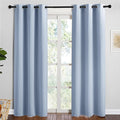 NICETOWN Vintage Blue Blackout Curtains 84 inches Length for Living Room, 2 Panels, 42" Wide, Thermal Insulated Long Drapes for Large Window by NICETOWN