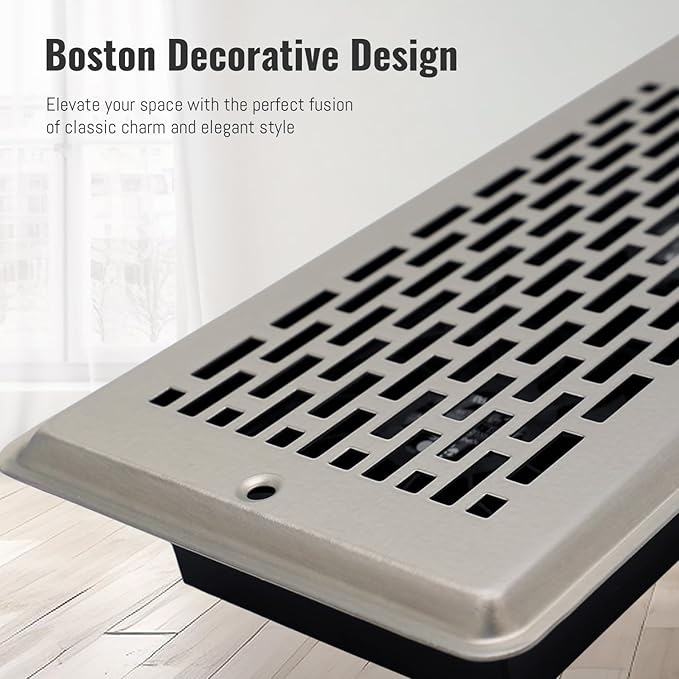 Register Booster Fan for 6" x 10" Register Holes, Quiet Vent Fan Booster with Intelligent Thermostat, Improves Heating Cooling, App Control, 10-Speeds, Manhattan Smart Register Vent, SN - Image 6