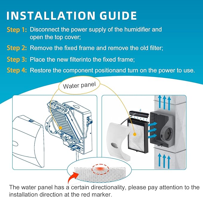 4750 Home Humidifier Maintenance Kit, No. 35 Water Panel Humidifier Replacement Filter, Fits for Aprilaire Whole Home Humidifier Models: 700, 700A, 700M, 760, 760A, 768 - Image 3