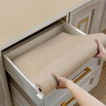 Shelf and Drawer Liner for Kitchen Cabinets Non-Adhesive, Strong Grip Non-Slip Thickened Cabinet Liners for Shelves, Waterproof Mats for Dresser Cupboard, Khaki, 12 in x 30 Feet by Shinlendid