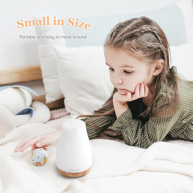 Aromatherapy Essential Oil Diffuser for Room: Air Humidifier Aroma Scent Cool Mist Diffusers Colorful Light Cute Mini Small Waterless Auto Off Ultrasonic for Home Bedroom - Image 5