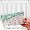 Powerful Anti-Billowing Magnetic Shower Curtain Weights for Splash-Free Bath Experience - 360° Silicone Wrapped - Will Never Rust - Heavy Magnets Prevent Curtain Liners from Blowing | 4 Pairs | White by HMmagnets