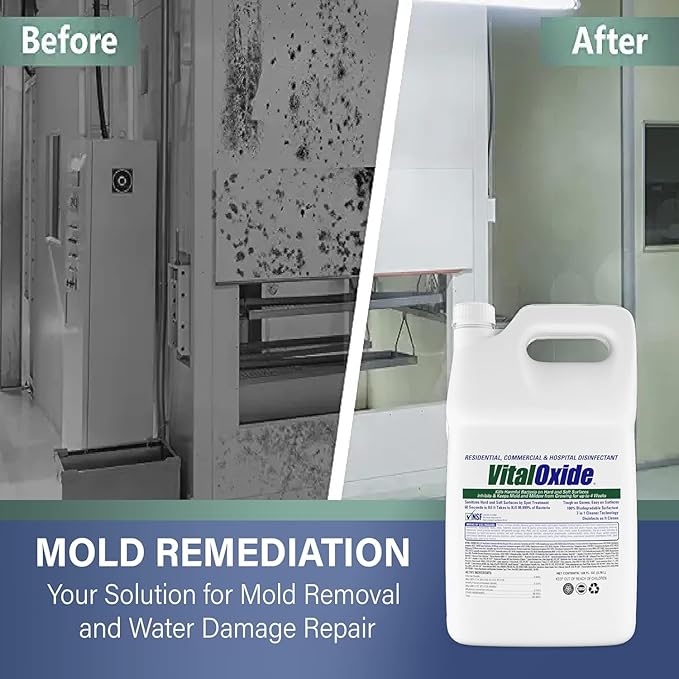 Vital Oxide Disinfectant, Deodorizer, Cleaner, Food-Contact Sanitizer, Virucide – (EPA registration #82972-1) – Kills Mold & Mildew, Eliminates Odors-1 Gallon - Image 5