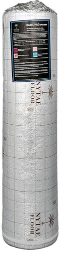 Basic Pad 200, EPE 3MM Underlayment with Silver Film – Protect Floor & Moisture Barrier, Easy DIY Installation (200 sqft Roll) by Unknown