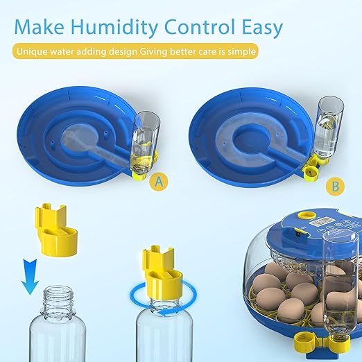 Incubators for Hatching Eggs, 18 Egg Incubator with Automatic Egg Turning and Humidity Control, 360° View Incubadora De Huevos De Gallina, Egg Candler, Incubator for Chicken Eggs, Ducks, Goose, Quail - Image 4