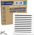 10x10 Inch (Duct Opening) Air Return Vent Cover Decorative – Premium Aluminum AC Vent Cover for Ceiling & Wall, Rustproof Grille, Ideal for Home HVAC Grille, Durable & Easy to Install by ACLAMINAIRE by LAMINAIRE