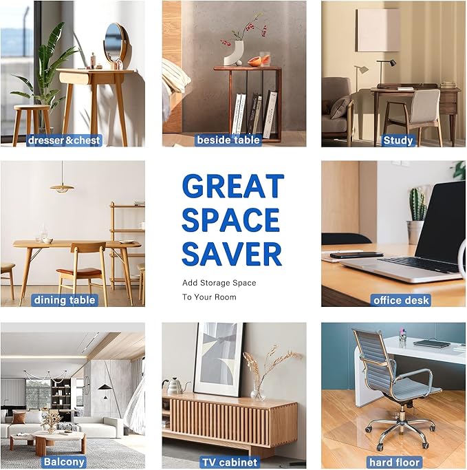 42X72 Inch Clear Plastic Dining Table Protector Entryway Tablecloth Desk Pad Mat Wooden Furniture Coffee Bistro Bed Sofa Side Table Top Protection Countertop Cover Waterproof PVC Vinyl - Image 7