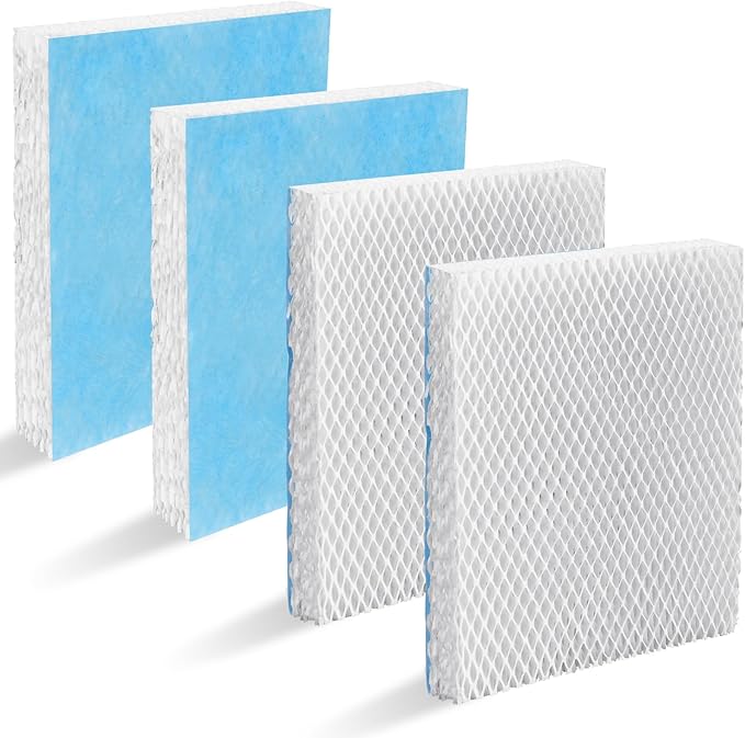 Lemige 4 Pack HFT600 Humidifier Filters T Compatible with Honeywell Humidifier HEV615 and HEV620, Compare to Part HFT600T HFT600PDQ, Upgraded HFT600PF1 Replacement Wicking Filter T by Lemige