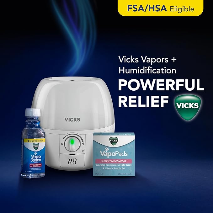 Vicks VapoPads Sleepy Time Comfort - Vapor Pads Refill for Vicks Humidifiers and Steam Inhalers - Rosemary, Lavender, and Eucalyptus, 20-Pack, Box Color May Vary - Image 6