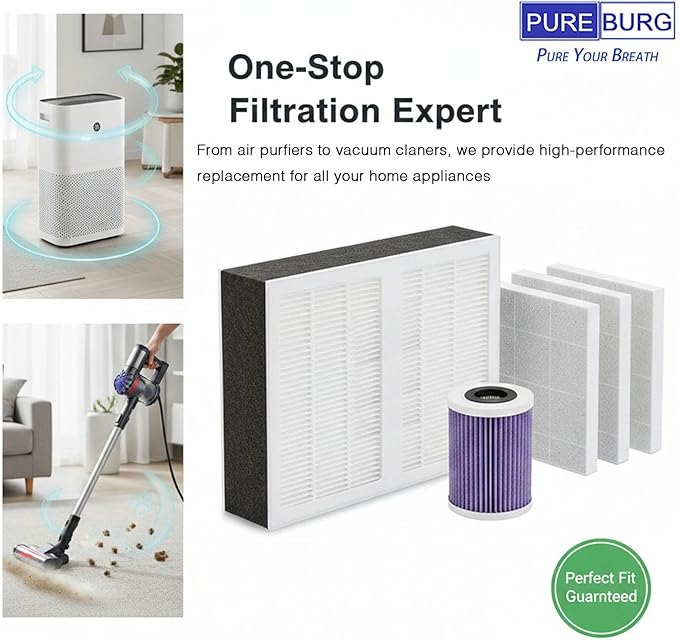 PUREBURG Replacement Filter Compatible with YougetTech EH20 Evaporative Humidifiers, 2-Pack Washable for Large Room, Office Home - Image 6