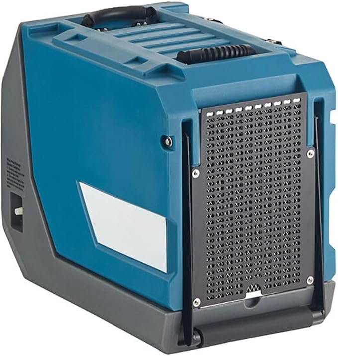 Boltic 145 Pint Commercial Crawl Space Dehumidifier with Automatic Purge Pump, Drain Hose, Wheels, 115V, 740W, Blue and Gray - Image 2