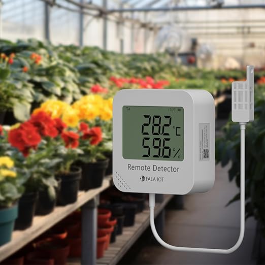 External Temperature & Humidity Sensor Probe – Waterproof, Wide Range (-40°F to 194°F, 0 to 100% RH), 16.4ft Length for Greenhouse, Farm, Industrial, Only for FALA IOT Detector, 5 Meters - Image 3