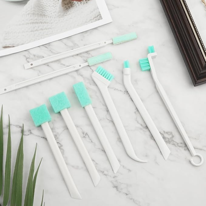8pcs Humidifier Cleaning Brushes Tools, Crevice Tiny Brush for Household Detail Scrub Cleaner Brush Small Bottle Straw Spout Mini Cleaning Brushes for Tight Spaces Keyboard Window Track Kitchen Corner - Image 6