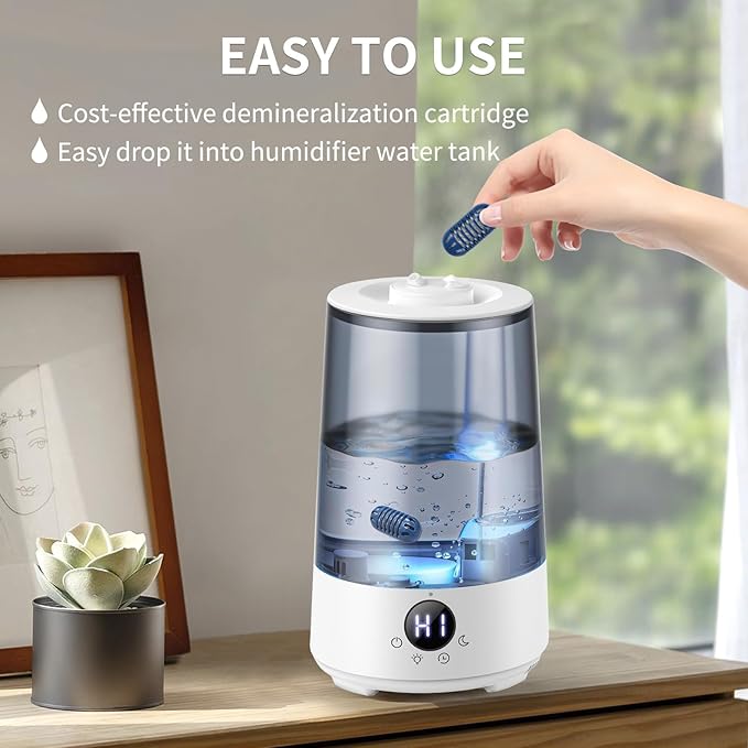 12-Pack Demineralization Cartridge for Humidifier Compatible with HoMedics Total-Comfort Ultrasonic Humidifier Demineralizer Tablets Filter Replacement for Water Decalcification, Remove Odor - Image 5