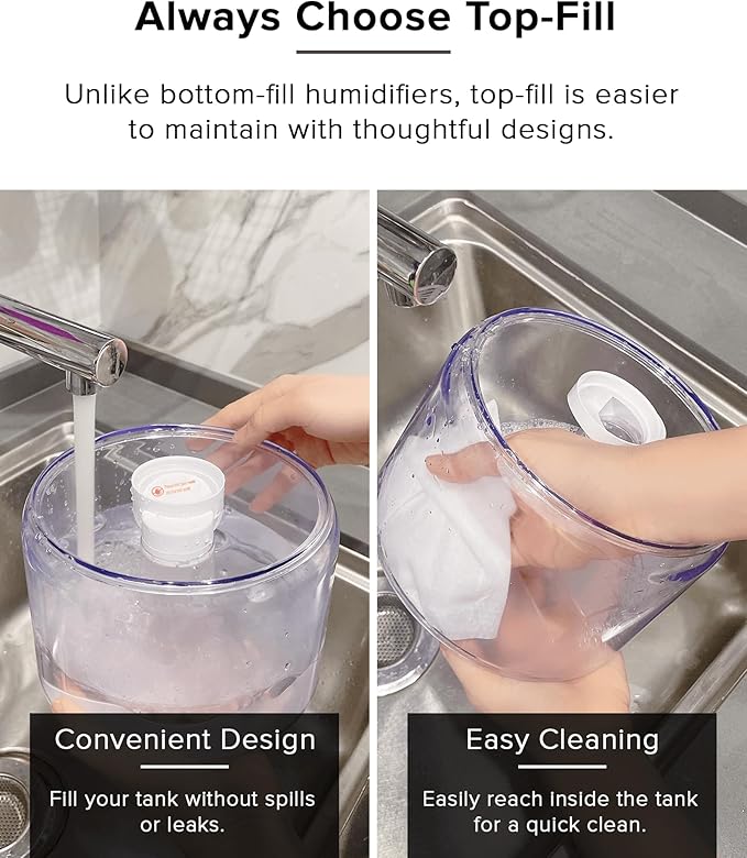 Reptile Fogger Humidifier Mister for Reptile Tank, 2.5L Top-Fill Terrarium Humidifier with Hose for Snakes, Tortoises, Chameleons and Ball Python, AUAAQ Reptile humidifers - Image 2
