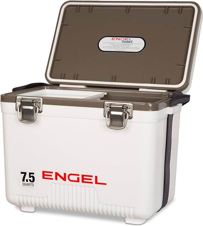 Engel UC7 7.5qt Leak-Proof, Air Tight, Drybox Cooler and Small Hard Shell Lunchbox for Men and Women by ENGEL