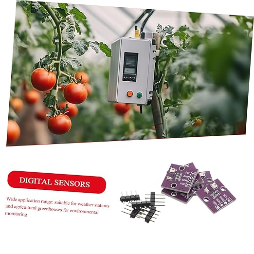 GANAZONO 5pcs Compact Digital and Humidity Sensor Module Atmospheric Pressure for Home and Mobile Device Integration High Precision Measurement for Indoor Environmental Monitoring - Image 4