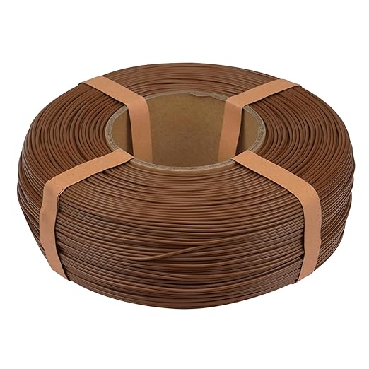 Inland V2 PLA PRO (PLA+) 3D Printer Filament Refill, 1.75mm Spooless Filament, Dimensional Accuracy +/- 0.03mm, 1KG (2.2lbs) Brown Refill for Inland Reusable Spools, Bambu Lab Compatible - Image 3