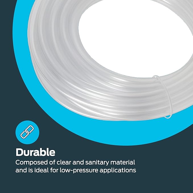 Eastman 3/4 Inch ID (1 Inch OD) PVC Clear Vinyl Tubing, 10 Foot Length, 98624 - Image 6