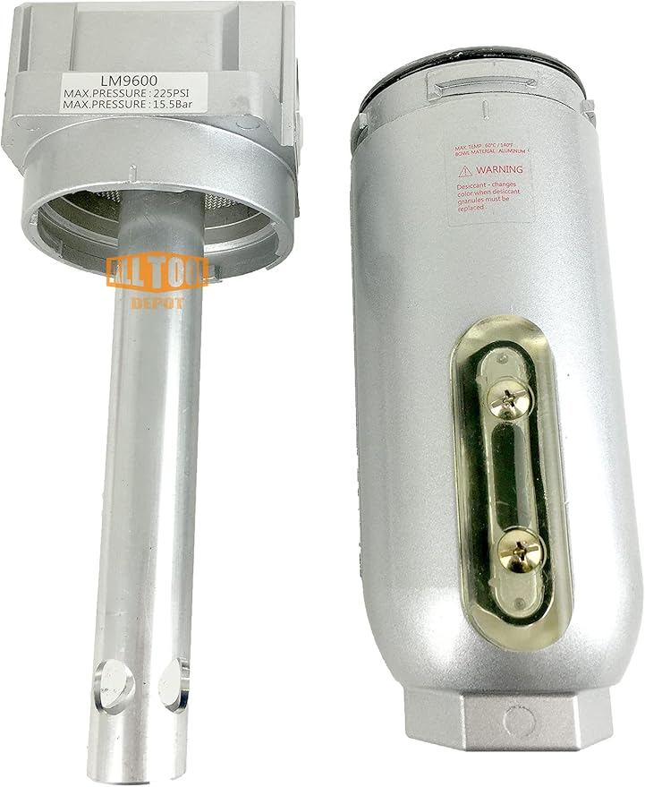 3/4" NPT Super Duty Compressed Air In Line Filter Desiccant Dryer Moisture Water Separator - Image 5