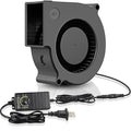 GDSTIME 75mm x 30mm Blower Fan 12V with Variable Speed Controller 110V to 240V AC Powered for 3D Printer Cooling by GDSTIME