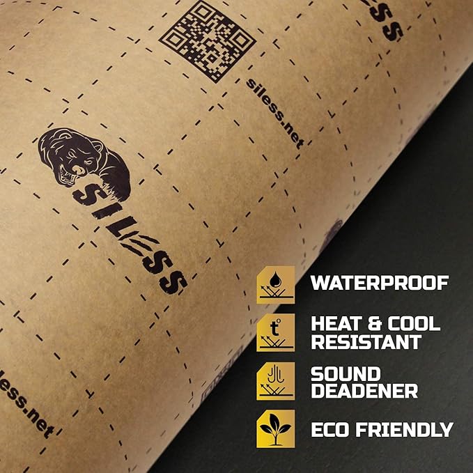 Siless Liner 157 (4 mm) mil 36 sqft Car Sound Deadening Closed Cell Foam & Heat Insulation mat - PE Foam Sound Deadener Material & Heat Barrier - Image 4