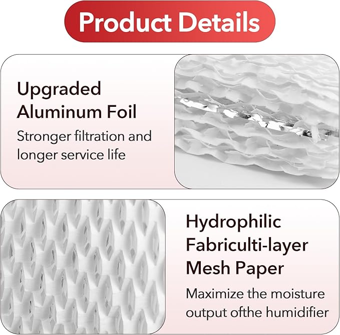 12 Pcs WF813 Humidifier Replacement Filters, Fit for Equate EQWF813 Relion RCM-832/RCM-832N ProCare PCCM-832N, Cool Mist Humidifiers - Image 4