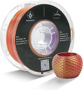 PLA 3D Printer Filament, Triple Color Silk PLA Filament, Dimensional Accuracy +/- 0.02 mm, 1 kg Spool(2.2lbs), 1.75 mm, Red Gold Purple by ABCWavePrint