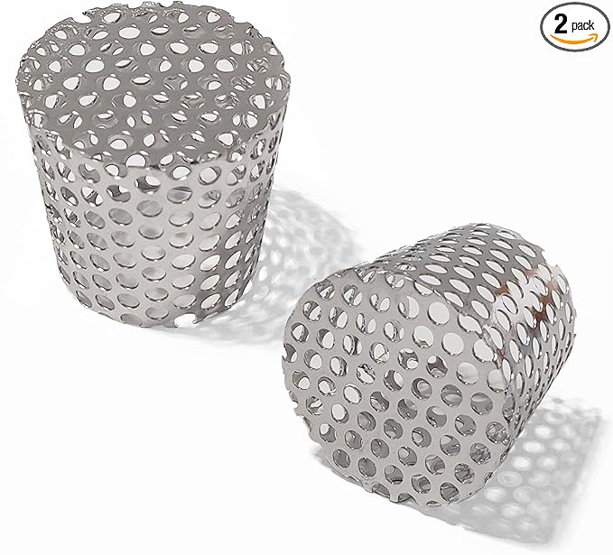 PVC Vent Termination Cap - 2Pack, 2.37" Furnace & Roof Vent Cover Stainless Steel, Conical PVC Fittings, for 2.07" to 2.37" Inner Diameter Vent Pipe, Air Intake, Air Exhaust and Water Drains Pipe by LOVEERCT