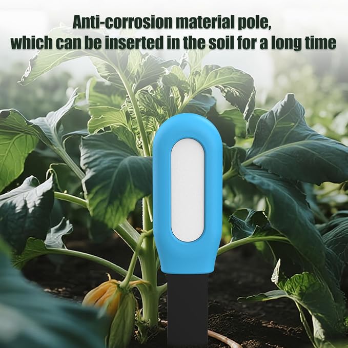 Yunseity Soil Meter, Smart Soil Tester with Real Time Monitoring for Indoor Plants, Humidity Temperature Alarm and Low Battery Alert (SGS01) - Image 4