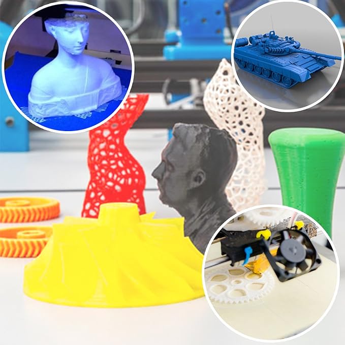 PLA Filament 1.75mm, PRILINE PLA 3D Printer Filament, 1kg Spool (2.2lbs) 3D Printing Filament Fits for Most 3D Printers, Dimensional Accuracy +/- 0.02mm,Black - Image 6