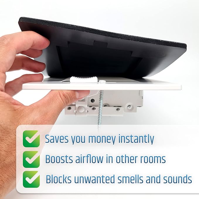 Powerful Magnetic Vent Covers (2-Pack) That Will Never Fall Off (Upgraded Design) - for Sealing Floor/Wall/Ceiling Registers of Width 11.25" to 12", Length 11.25" to 12" | Vent Not Included | White - Image 9